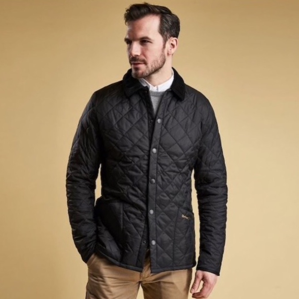 BARBOUR men’s quilted jacket black M